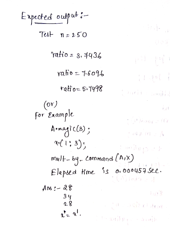 E xpected oulput- シ5 ratho- 5.1498 OY or £nample mult- bq Command ( AiX 3 4