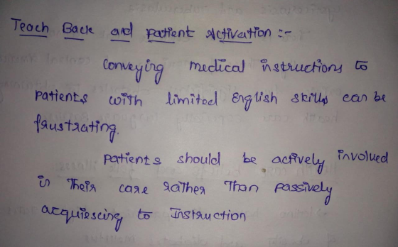 2017 Teach Backe and patient Activation - Conveying medical ůstructions to patients with limited English skills can be faustr