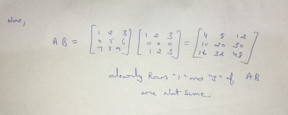 Now, 2 AR= 7 2 31 [2 3 2 4 8 12 u56 oo o = 1 10 20 1789 L 12 3 116 32 48 ol le clearly Rows , and wgn of are Not some AB