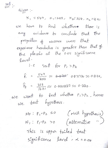 so Given toe have ndwhethere thac is any evi denoonude that the expesi ence headoches greate an hat Level test whether.>Pa. h