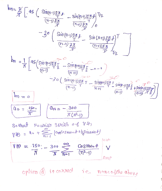 bn=- [.45 ( Sinn-J25+ eỉ (n+)284/2 (n-1) 2 (n=978 % - 30 ( Sin(n=124, SviD (+)23:47 7 1- 2 A 0-0 2 -301 Sin (-1)27.5 – Sinnt
