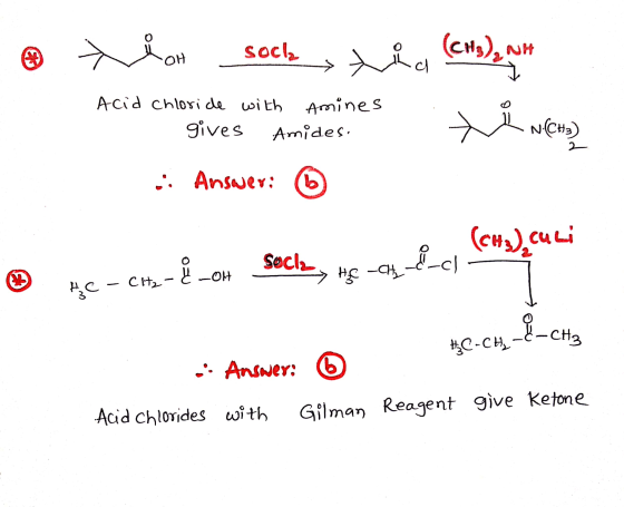 - Acid Chloride with amines Xian soch tid (CHI), NH - gives Amides. . te N(CH2) . Answer: © O ĄC - CH2 - { _04 Secla, ha cTAS