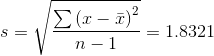 2 (z-x) = 1.8321 ー