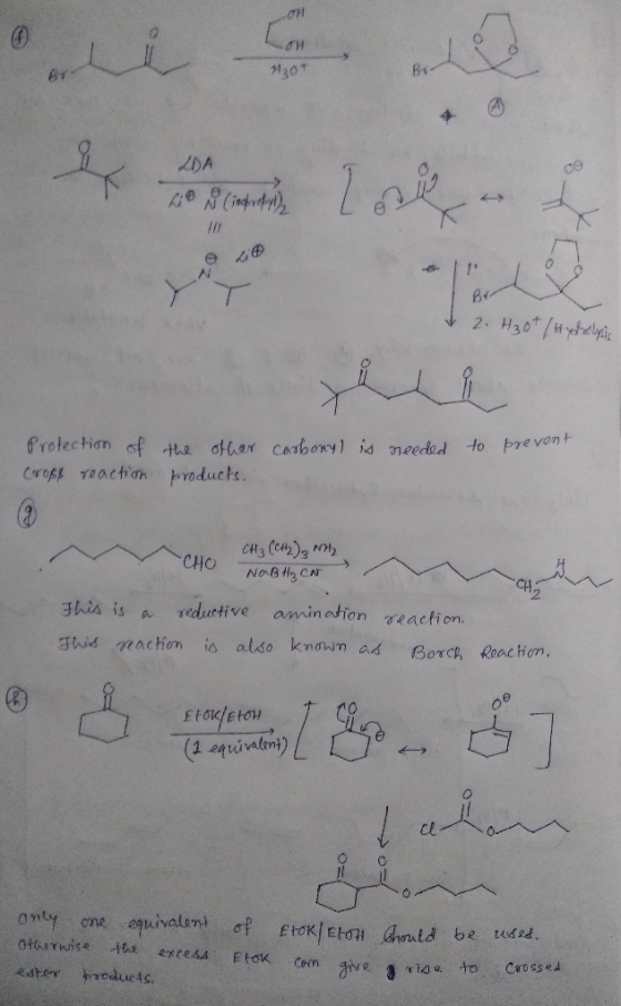 1₂0+ IDA e ry) I Bt & 2. H30t/Hydrolysis carbonyl is needed to preve Protection of Crops reaction the other products. -CHO CH