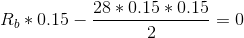 * 0.15 – 28 * 0.15 * 0.15 2 = 0