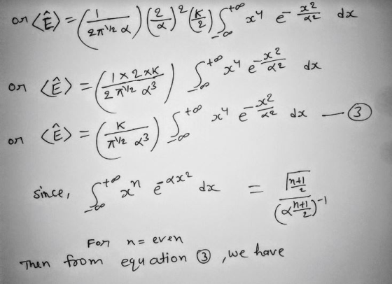 on <ê) - Curiera) ** £)SI 34 de since, to a paxe dx = 1 For from n= even equation ③ we have Then