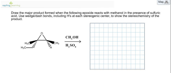 Draw the major product formed when the following e