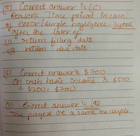 15 Correct answer is (6) Reason: lime period in case of exor/simple negligence - 3 years after the later of o setun filling d