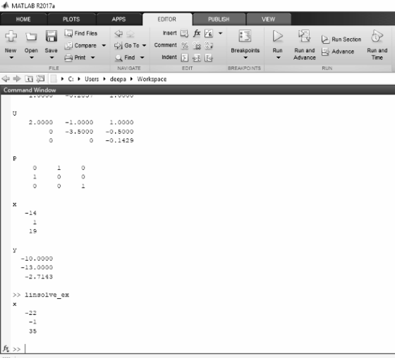 MATLAB R2017a HOME EDITOR VEW 凶Compare ▼ 모 Go To▼ comment 9633d New Open Save Breakpoints Runun andAdvance Run and Print ▼ Fi