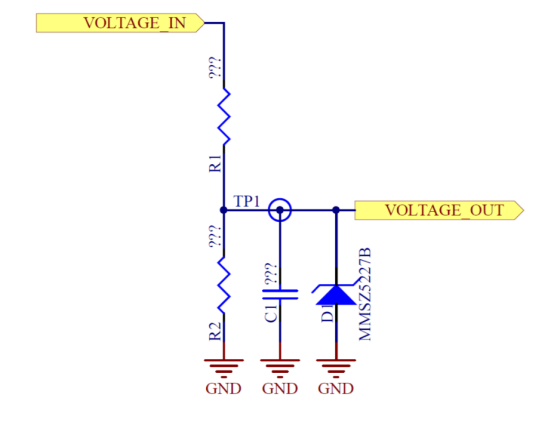 VOLTAGE IN ??? RIM TP1 VOLTAGE OUT) ocel| 15 MMSZ5227B GND GND GND
