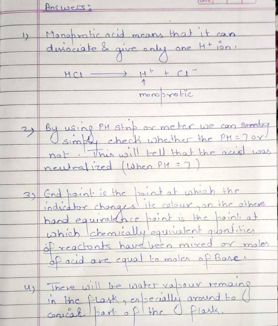 Answers: Monobrolic acid dussociate & give only means that it can one. Htion Hст - Httaa M mono rotic or meter we con 2 By no