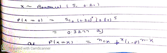 ہلا 2 ) Benomial is, Plx (و - دروع ولوو ۵۰) و5 a. 3 2 11 ( 2 ) م e - X- )*ه ، Scanned with CamScanner
