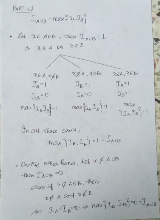 PART-C) Ip O PA In al thate cases then TAUP zg A and f B