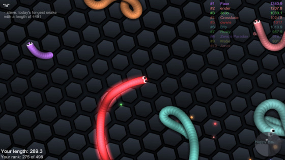 hi steve, todays longest snake with a length of 4491 #1 Faux #2 ender #3 Jojo Crossfade #5 owwe #6 Blip #7 Rusty 8 Zenos
