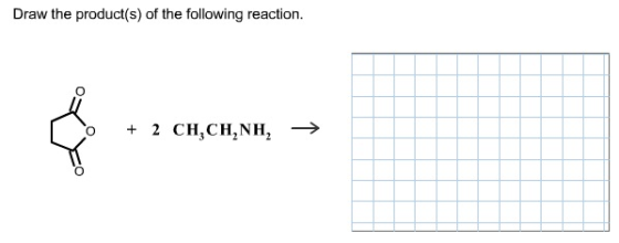 Draw the product(s) of the following reaction. Dr