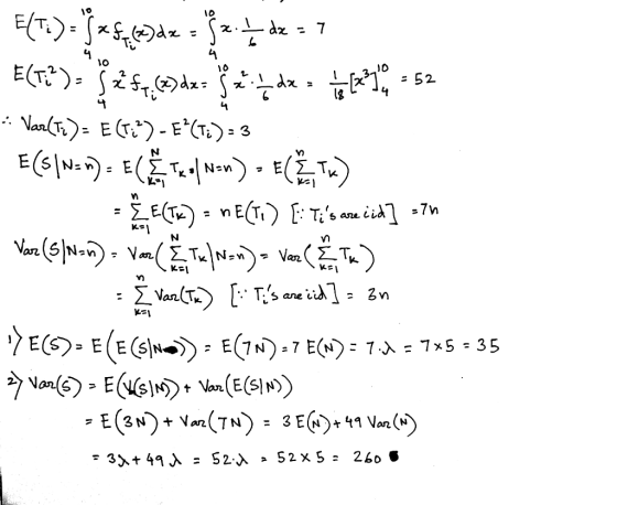 타T)-J*E,0h..는h.7 -52 VanTE)E() E(S W. E N) . Nan -7n ae Var Vaz 7 ane ECS EE(SN E(7N)7 E( 7^= 7x5 - 35 Von(6E (S+ Von(E(S) E