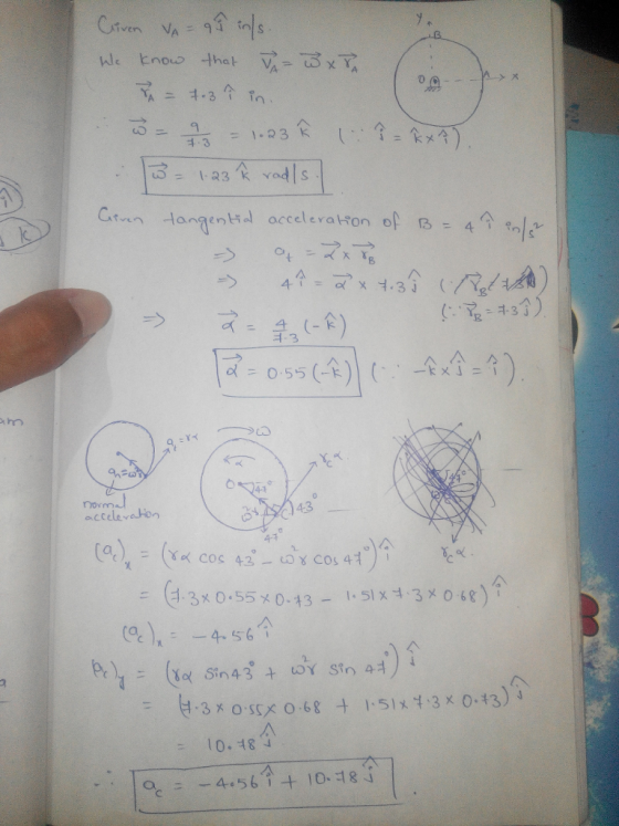 kメ |긍 C.mn-langentid acceleration of B = 4A ?n/a nom accelevaHo 43 4-카 = 10.184