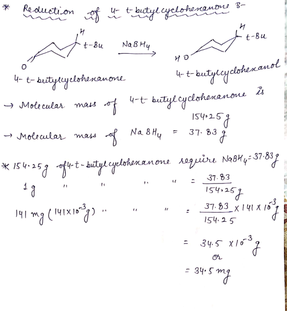 * Keduction of u t-butyl cyclohexanone 3- и Et-Ви at-Bu V t-Bu Na B Hy HO 02 cano 4-t-butylcyclohexanone 4-t-butylcyclohes s