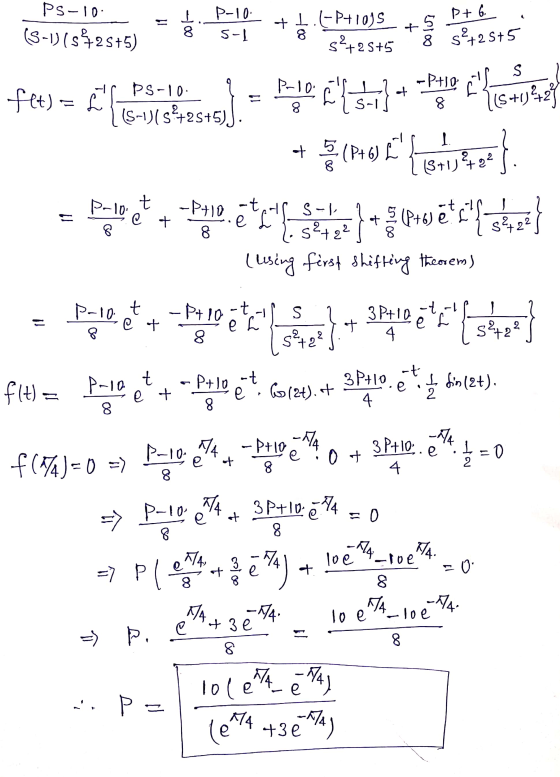 Ps- | 0 - (s-l) ( s+s+1) | P- 0. + : 5 -P P+ 6. s+2 S+S 8 8 et) : - PS-1 0 · - S-1) ( s+s+5). S ) s+4zf + + : (16) E{ ਮ. =