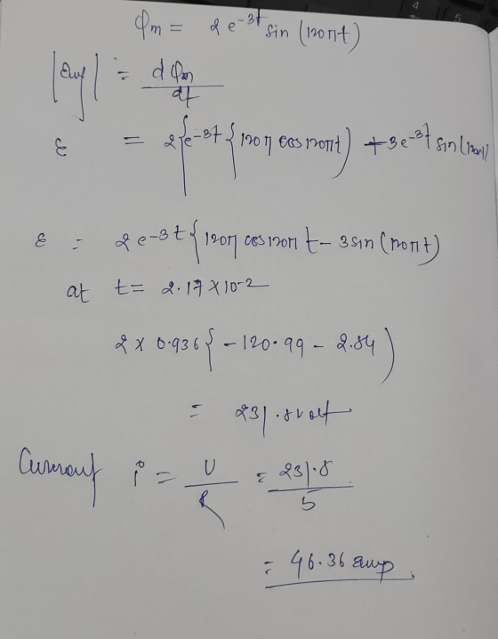 Om= de of e-of sin (pont) Owl dom -87 = & 190 M EOS 70114) +ses4 sin (par E fe-sta st: 150r ces pon t- 35ın (nont) at t= 2.19