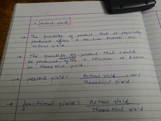 factunt yield ephycicaly The quantrlky paduct that knowh produced after actual yie ld hea ctim a Thebretiali prolct thut caul