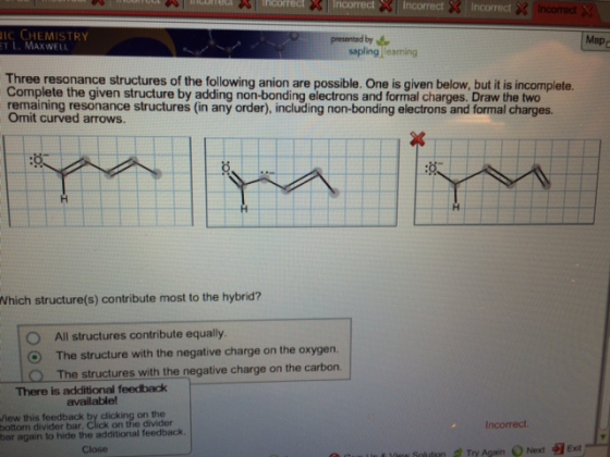 three resonance structures of