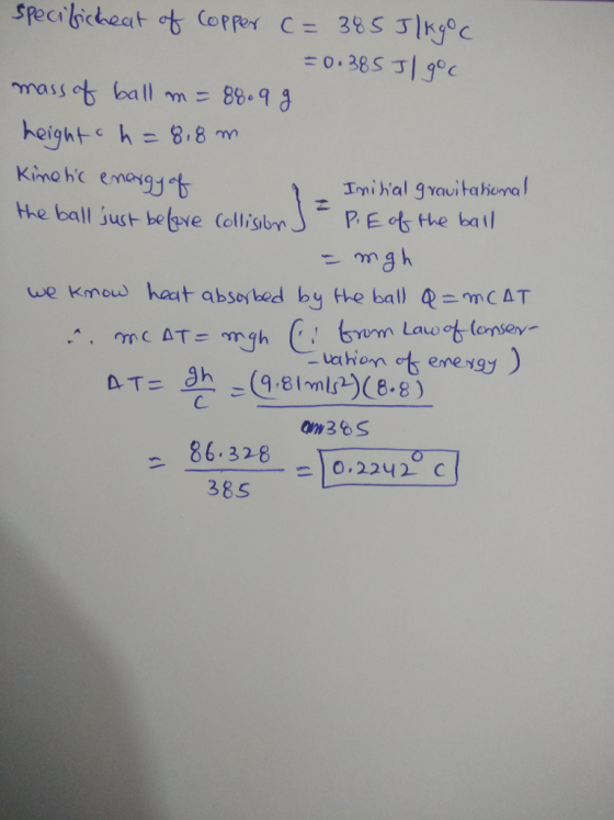 ma ss96 ball m= 88.9 g the ball just bete olisPE ete Collis brJ-RE te tl we know hat absorbed by He bal)尐_mCAT om36S 868:26一二19.2242- 385