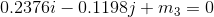 0.2376i-0.1198j+m_{3}=0