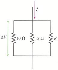 Image for What is the value of resistor R inthe figure below, in which I = 8 A and triangle V = 34 V?