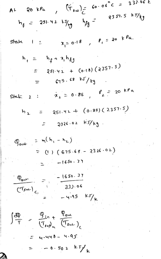 AL o kPa o O t) Stak I: -tス 751 . y 2 Co.18) (2357.5) + /b rg f - 20 kPa h 251.41 + (o.85) (2357.s) k3 (! ) ( 675-65-2326-01)