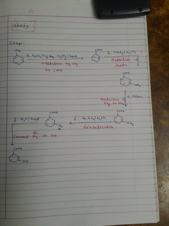 labets Stepai C००। me akacro1/ Aq Hso heat Nitsatim ০4dना H meta CooM NO2 e. Snluci Realre Hn No to Nh COOH COOH Na No H,o, N