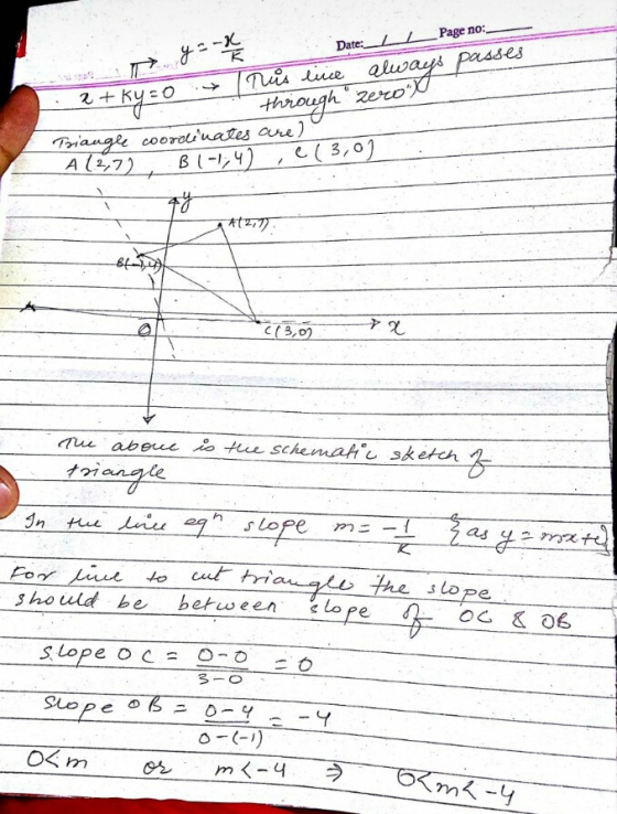Page no: Date es んZero cooroliuates cre) A (2,7 For o cut s ho uld be between Lo e.