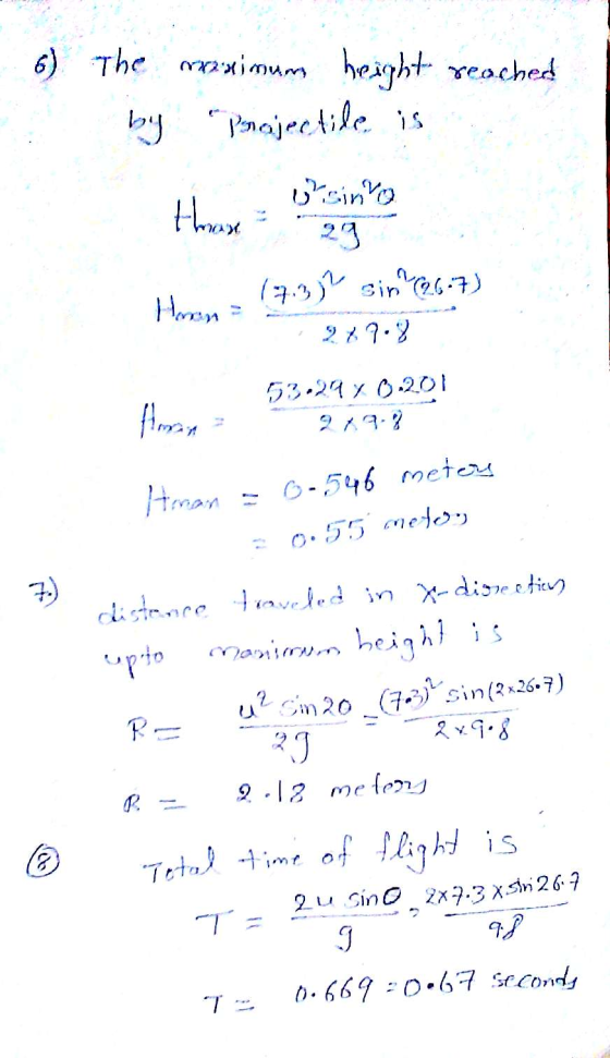 6) The imun heght reached 53-29 X .201 0.5 ドー 7 667 0-67 sccod,