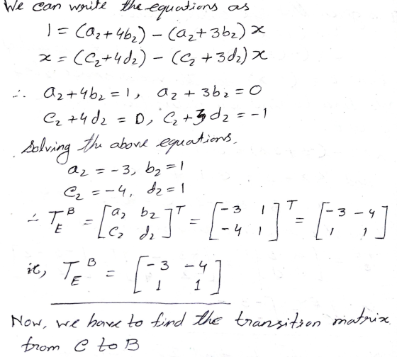 We can write the equations as 1 = CQz+462) - (Az+352) X x=(4+402)-(4+32)x - A₂+462=1, a₂+3b2=0 ( 74 dz = Di G+ Z dz - 1 solvi