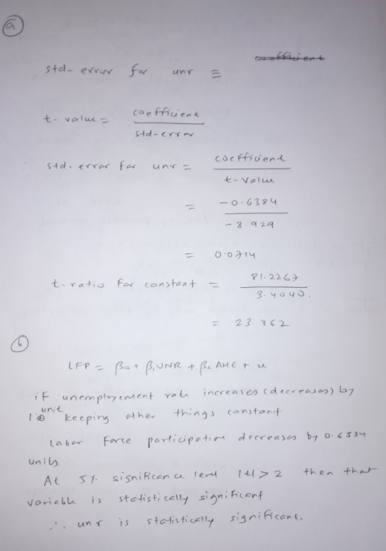 stdervor fer un -valua 一 -0.6384 24 91.226 0 unemptayenment re increases caereo) by unit I a keepins he things constonf For e