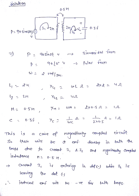 Solafton O.SH + dan mo P-90 Sint) 24 - 0.5t P. Yo sinat v sinusoidal form 교 P = 9010° v polar form 2 rad /sec. 4-24 XL 2 un د