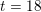 \small t=18