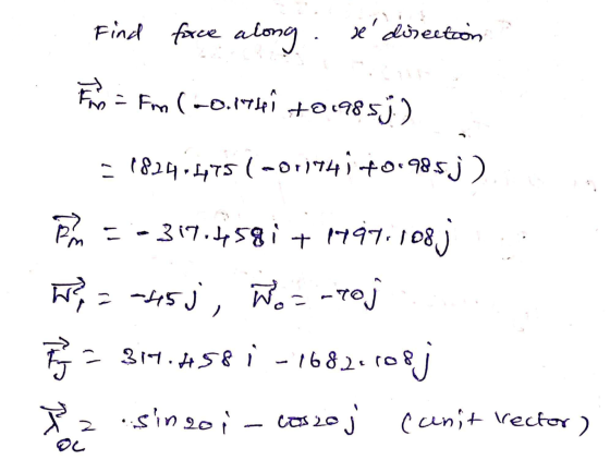 Find face along . se direction Faros Fm (-0.174 +0.9853) - 1824675 (-011441 +0.985.j). PM = -317.458i+1994.108j . W = -45), W