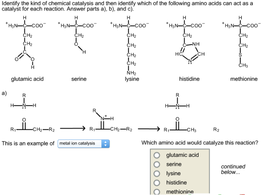 Identify the kind of chemical catalysis and then i