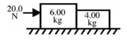 20.0 N 6.00 kg 4.00 kg