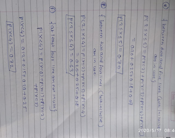 Date: a {between two and five lines (both inclusive are in uses 2020/5/17 08:41 PC 25X55) = PCX 2) + pox=32 +P(X=4)+por = 0.2