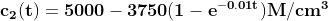 0.01t c2(t)- 5000 - 3750(1 - e)M/cm