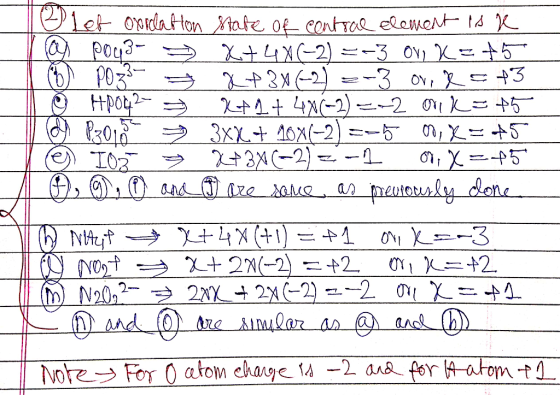 121 of oxidation state of contrae element in K ay poq3- » X+40(-2)=-3 ori ke 45 I Pozan A 2A3N62) 2-3 ore R513 10 HpoG25 RA2+