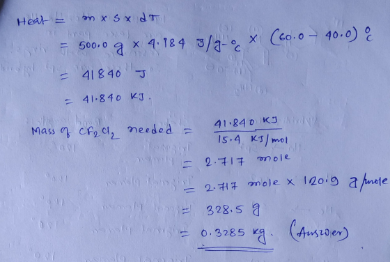 Heat n x sx d (5) imneg 500, 0 /a- Ceo.040.a) a x 4.184 3/a-e 41 8 40 11 CNIC) 41-840 KJ. 41.24 0 KJ id IS.4. Kmot Mass Cf c,