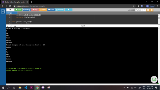 - Online Python Compiler - online x + - 0 x 6 Paused onlinegdb.com/online_python_compiler Run Debug Stop e Share ☆ S G Langua