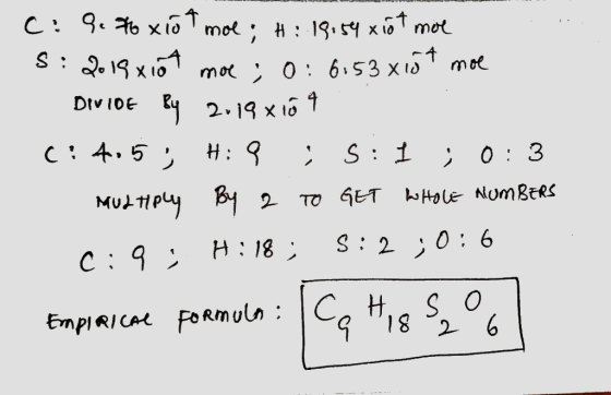 C: Q. 76x107 moe; H: 18:54 x10t moe S: 2019x107 moe; 0:6.53x10t moe DIVIDE By 2019x16 4 C: 4,5; H:9 si 1 ; 0:3 - Multiply By