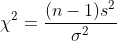 (n - 1)s2 2 = 2