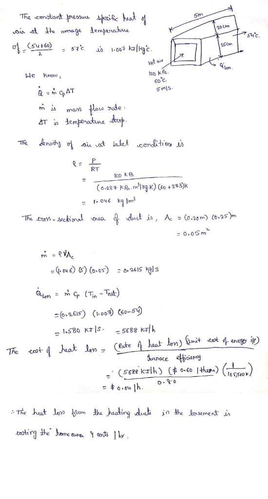 The cenotant remuua speific at Sm ain d the arerage dempenahme 20Cm suc (su160) 106 kkgc 25Cm 2. et ai loo kfa 60 c know We