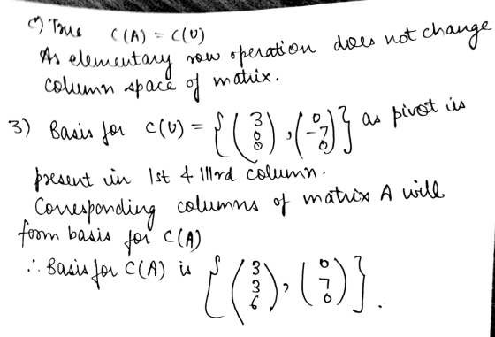 amal “) Tone ((A) = Clu) As elementau elementary now operation does not cho column space of matux. sis for c(0) = { 13.2013 a