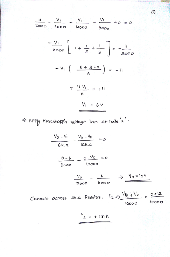 Vi Hooo V, 2 632 6 11 6 K-2 2K-2. 200o > Vo=12V